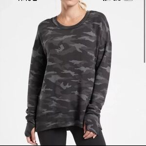 Athleta camo coaster lux sweatshirt
